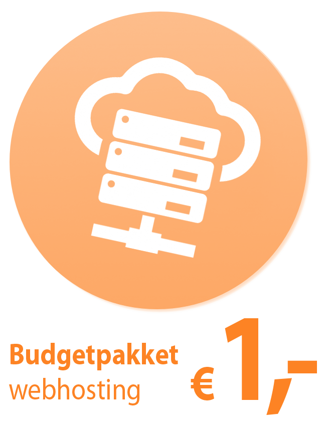 Pakketten webhosting budget oranje